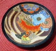 Japonia ceramiczny talerz w styl Satsuma Gold. RETRO przed 1947