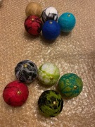 Bombki filcowane małe