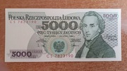 5000zł 1988 Seria CS , stan UNC