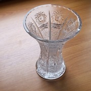 Kryształowy wazon do kwiatów.  Design PRL