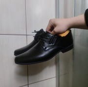 półbuty 41 Badoxx męskie typu derby kolor czarny wykonane z wysokiej ja