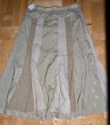225^ m&s letnia   spódnica z bawełny z koronką  42/44