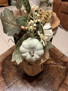 Stroik jesienny z dynią