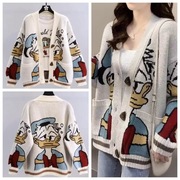 Dzianinowy sweterek z Donaldem kardigan Disney Donald print