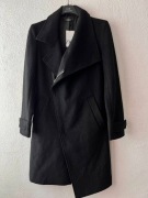 ZARA MAN czarny płaszcz  rozmiar M