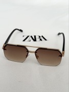 Okulary przeciwsłoneczne męskie z metalową ramką Modern Style ~ Zara