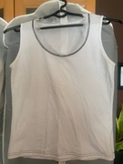 Solar bluzka tunika bez rękawa naramki tiul strzępienia