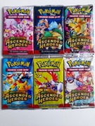 karty Pokemon 6 saszetek po 10 kart nowe zafoliowane do gry i zabawy