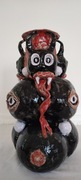 Pożądanie purpurowe - Ręcznie wykonana ceramiczna rzeźba