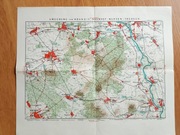 Stara Niemiecka Mapa Saksonia lata 30 