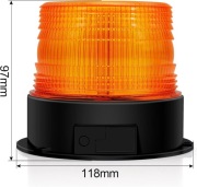 Bezprzewodowa Lampa ostrzegawcza LED kogut 12V 24V magnetyczna IP68
