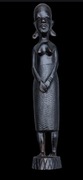 Figurka afrykańskiej kobiety, Heban, Afryka, autentyk