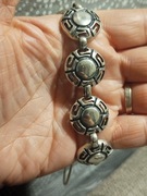 Srebrna, masywna bransoletka Bogusława Hałatka