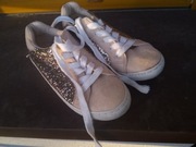 trampki tenisówki dziewczęce cekiny, róż typu zamsz rozmiar 30