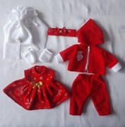 Duży zestaw ubranek dla lalki 32-36 cm 