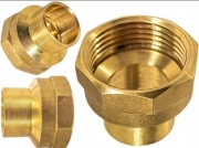 MUFA MUFKA ZŁĄCZKA MUFOWA 22x 1" CALA GW MOSIĘŻNA SOLIDNA DO LUTOWANIA LUTU