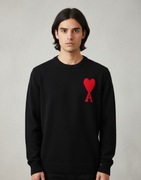 Sweter AMI z sercem czarny rozmiar M
