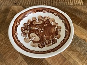 Talerz głęboki z fajansu Włocławek PRL