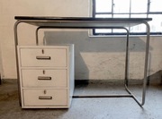 BIURKO GABINETOWE LEKARSKIE POLSKI BAUHAUS LATA 60