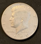 USA. 1/2 Dolar. 1980 D. Kennedy half dollar. 