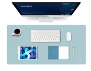 KNODEL Podkładka na biurko, mata, skóra PU, 80x40 cm, jasnoniebieska