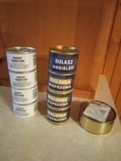 Konserwy wojskowe komplet 9 sztuk plus chleb pytlowy i gratis 1 konserwa