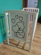 Łóżeczko drewniane dziecięce 