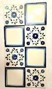 Rustykalne płytki ceramiczne ręcznie malowane Azulejos 8 sztuk (10x10 cm)