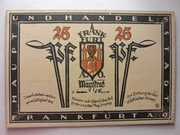 notgeld Frankfurt an der Oder, pieniądz zastępczy, 25 Pf