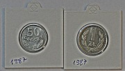 Ładny zestaw zestaw 1 zł z 1987 i 50 gr z 1987
