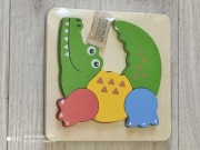 Playtive drewniane puzzle 2D Krokodyl