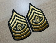 Naszywka - US Army - Sergeant Major Of The Army E-9 (Green/Gold) SMA - para