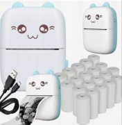 Mini drukarka DRUKUŚ TERMICZNA APARAT NATYCHMIASTOWY DLA DZIECI i 21 ROLEK