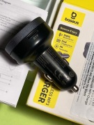 Baseus Transmiter FM Bluetooth 5.0 Ładowarka 2xUSB 3.4A CCLH-01