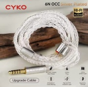 CYKO Kabel z Posrebrzanej Miedzi 6N OCC 3.5mm/MMCX, 4.4mm/ Pin0.78