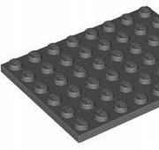LEGO PODSTAWKA 6X8 SZARA