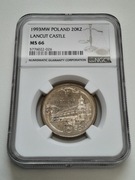 Zamek w Łańcucie NGC MS66 20000 zł 1993