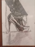 Glamour rysunek na kartce A4 