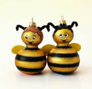 Bombki choinkowe Pszczółka Maja i Gucio figurki retro styl jak z prl 