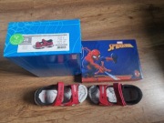 Sandały chłopięce, czerwone, świecąca podeszwa, Spider-Man , Marvel Sandaly