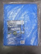 Plandeka 6x10m  niebieska Geko