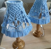 Lampka nocna/stołowa 38 cm, niebieska