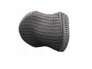 Poduszka Zagłówek do auta PERFOROWANA WENTYLOWANA PROFILOWANA SIATKA SZARA