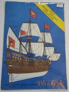 WARTA Model polskiego okrętu wojennego GALEONU z XVII w WODNIK