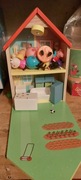 Drewniany domek Swinka Peppa+zwierzęta 