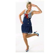 DOROSŁA DZIEWCZYNA MARYNARZ przebranie kostium halloween bal występ 