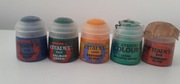 Warhammer farby modelarskie Citadel Macragge blue, caliban green x5
