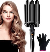 Lokówka FALOWNICA do włosów 25mm z regulacją temperatury + rękawica