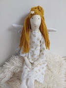 Anioł szyty handmade lala dekoracja 