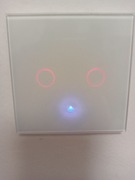 Wyłącznik podwójny światła wifi tuya szklany